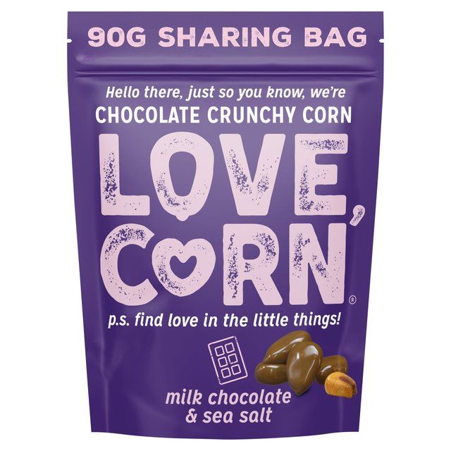 LOVE CORN Milk Chocolate &amp;amp; Sea Salt   90g