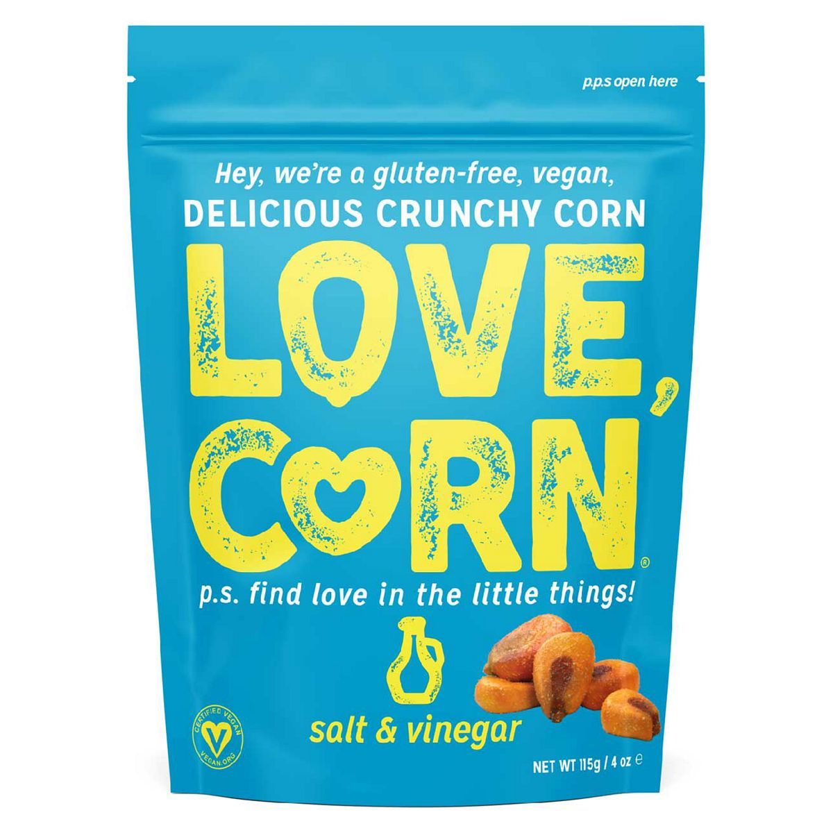 Love Corn Salt &amp;amp; Vinegar Crunchy Corn 115g