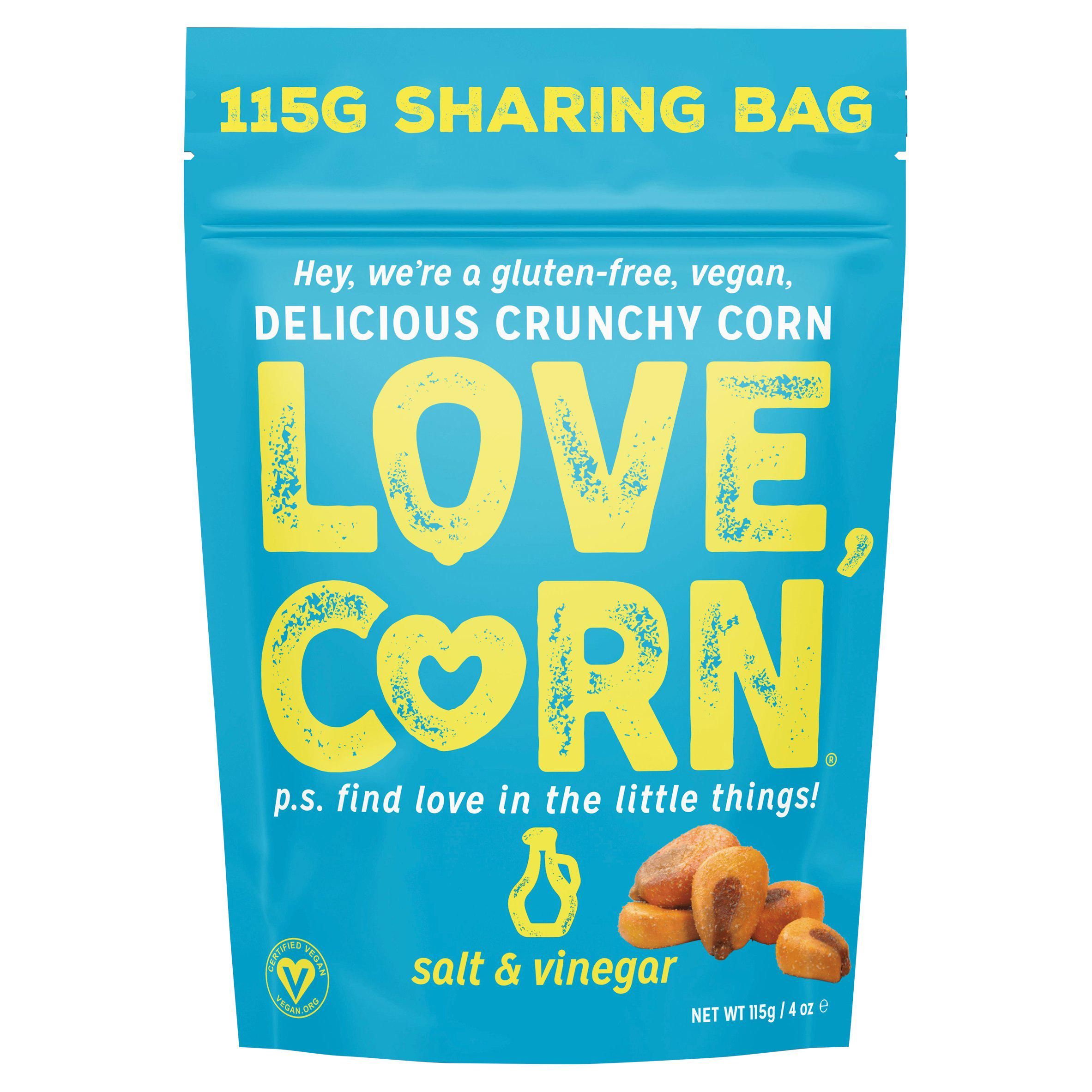Love Corn Salt &amp;amp; Vinegar Crunchy Corn Snack 115g