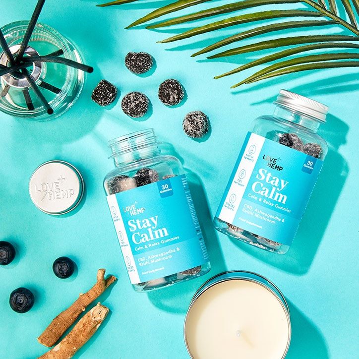 Love Hemp Stay Calm 300mg CBD Cold Press 60 Capsules