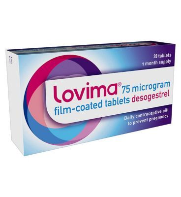 Lovima 75 Microgram Film-Coated Tablets 28s - 1 month supply.