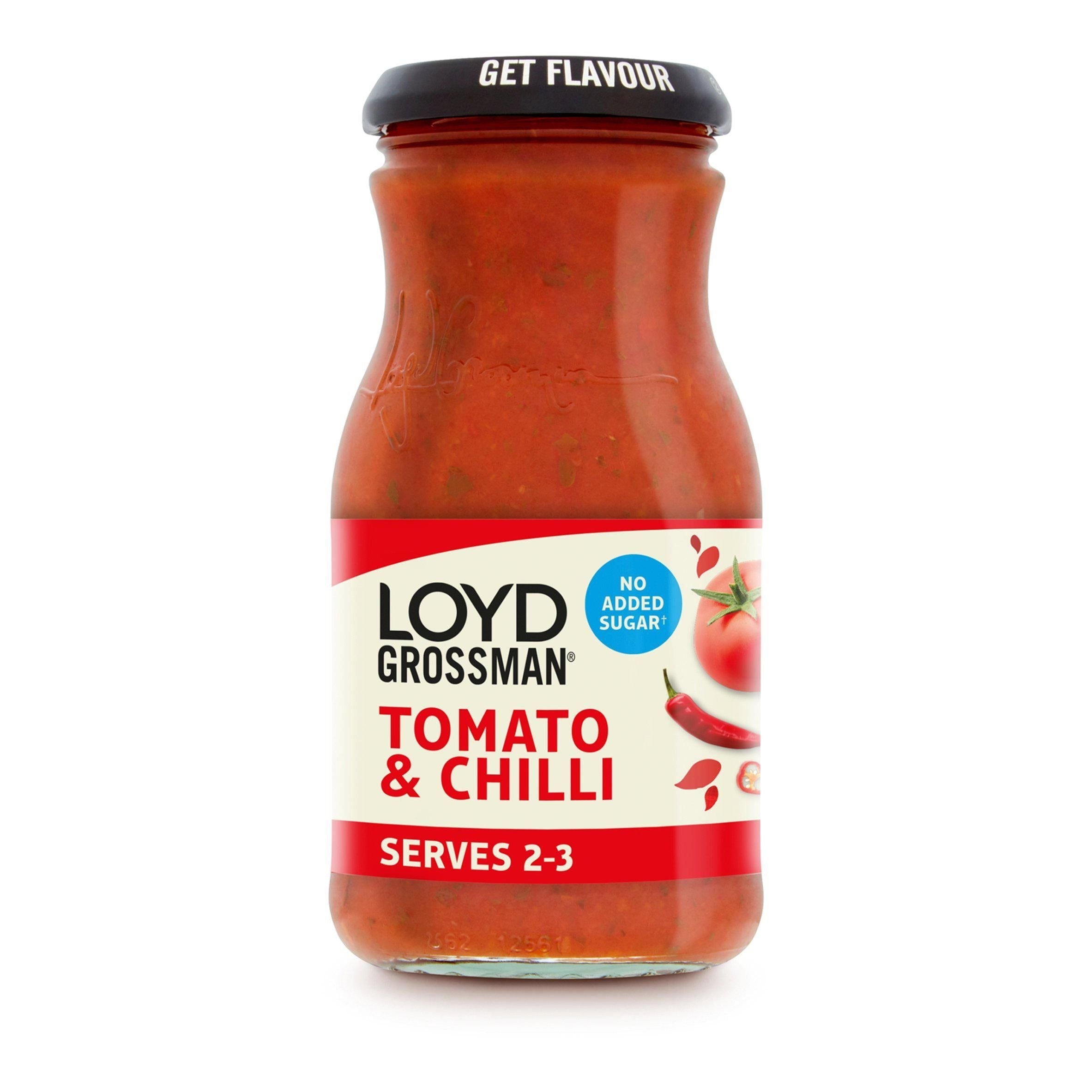 Loyd Grossman No Added Sugar Tomato &amp;amp; Chilli Pasta Sauce 350g