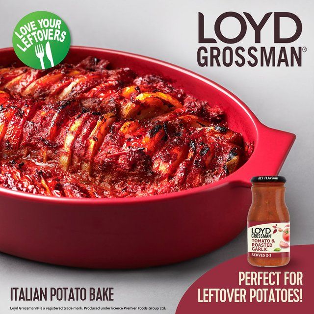 Loyd Grossman Tomato &amp;amp; Roasted Garlic Pasta Sauce   350g