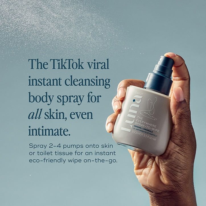 Luna Daily The Everywhere Spray-to-Wipe Fragrance Free 100ml