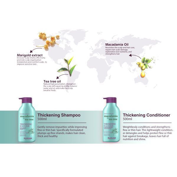 LUXLISS Thickening Hair &amp;amp; Scalp Shampoo 500ml