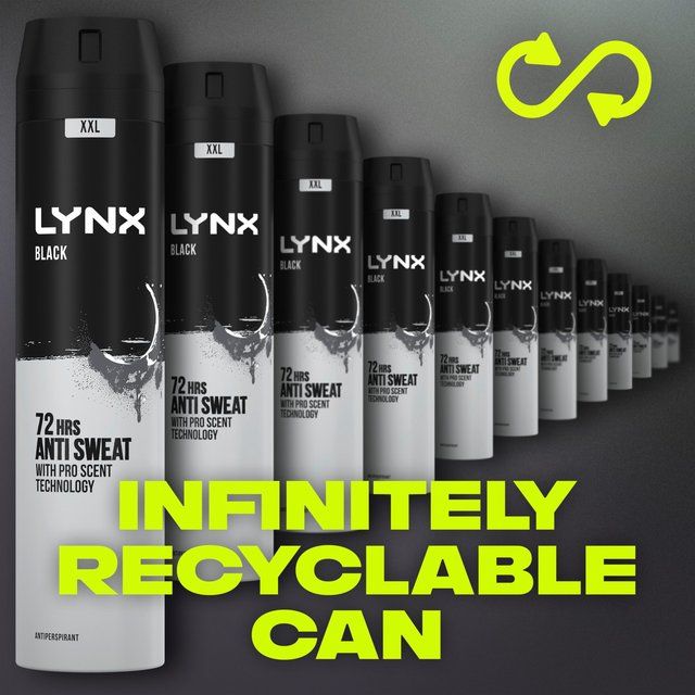 Lynx Black Anti-Perspirant Deodorant   250ml