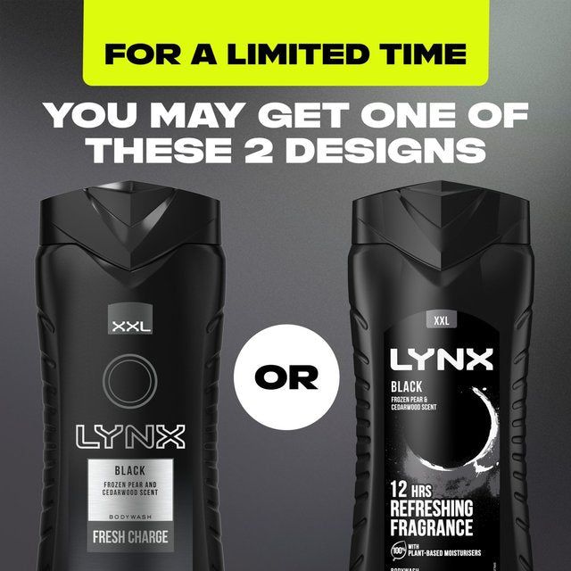 Lynx Black Body Wash Shower Gel   500ml