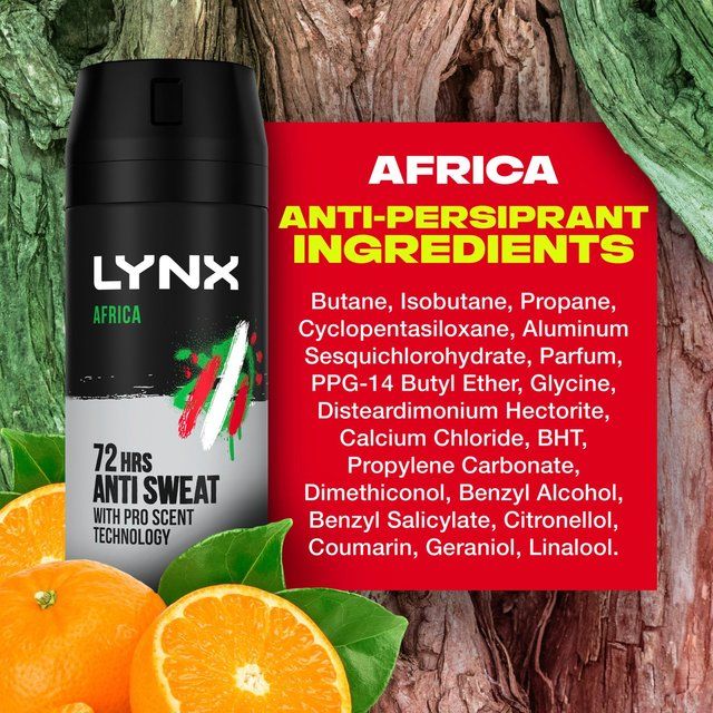 Lynx Dry Africa Spray Anti-Perspirant Deodorant   150ml