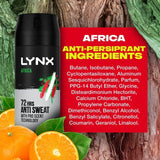 Lynx Dry Africa Spray Anti-Perspirant Deodorant   150ml