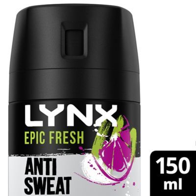 Lynx Epic Fresh Grapefruit &amp;amp; Tropical Pineapple Scent Antiperspirant Deodorant Spray 150ml