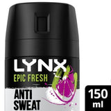 Lynx Epic Fresh Grapefruit &amp;amp; Tropical Pineapple Scent Antiperspirant Deodorant Spray 150ml