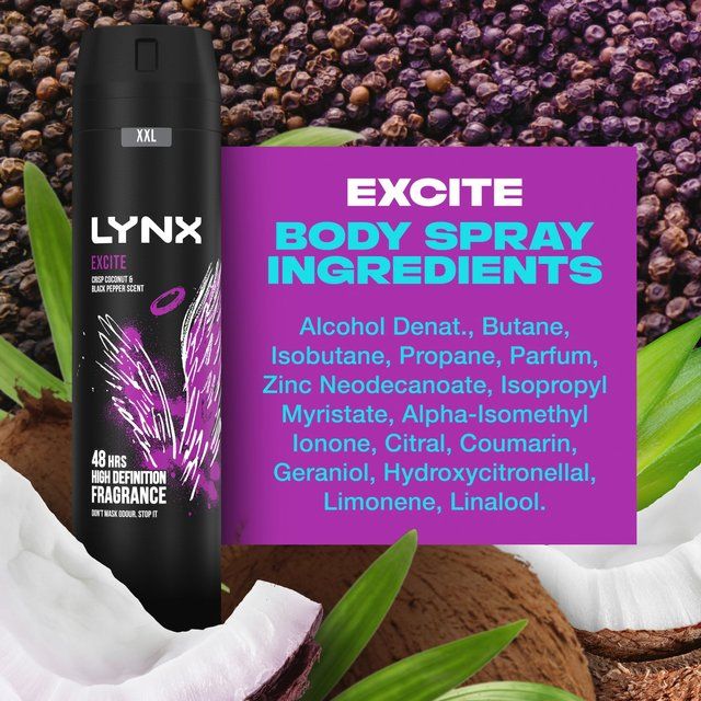 Lynx Excite Deodorant Bodyspray   250ml