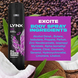Lynx Excite Deodorant Bodyspray   250ml