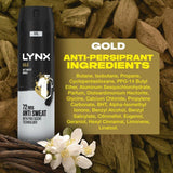 Lynx Gold Anti-Perspirant Deodorant   250ml