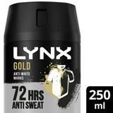 Lynx Men Gold Anti-Perspirant Deodorant Spray 150ml 250ML