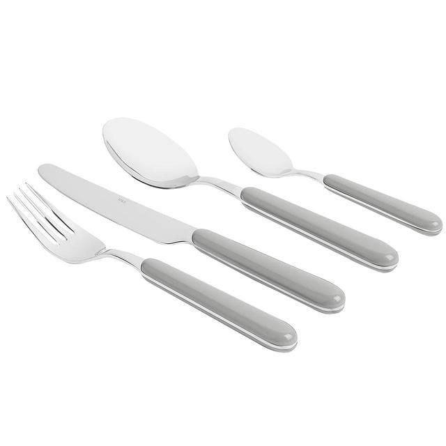 M&amp;amp;S 16 Piece Tribeca Cutlery Set Grey