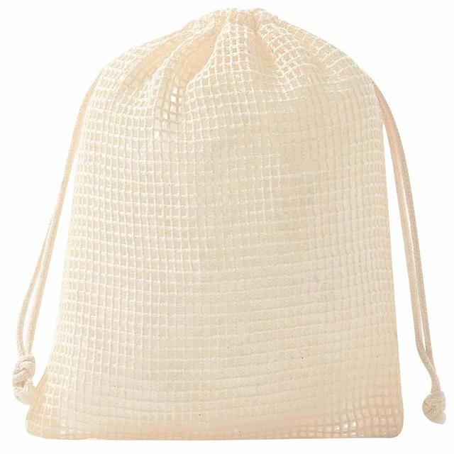 M&amp;amp;S 2 Organic Muslin Cloths &amp;amp; Reusable Bag White