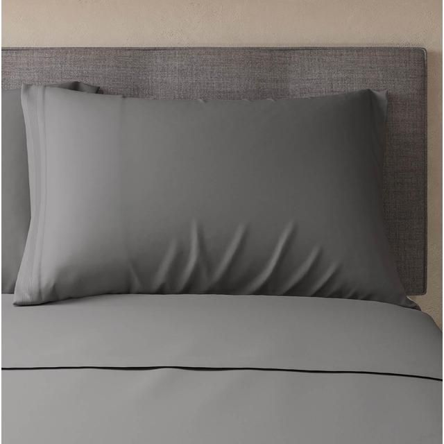 M&amp;amp;S 2 Pack Cotton Rich Percale Pillowcases One Size Dove   2 per pack