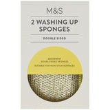 M&amp;amp;S 2 Washing Up Sponges   2 per pack