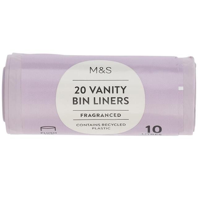 M&amp;amp;S 20 Fragranced Vanity Bin Liners 10L   20 per pack