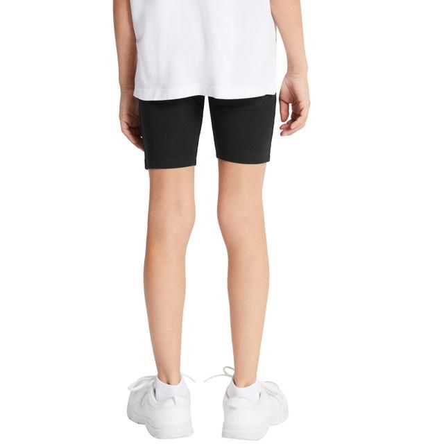 M&amp;amp;S 2pk Cotton Stretch Shorts 4-14 Years Black