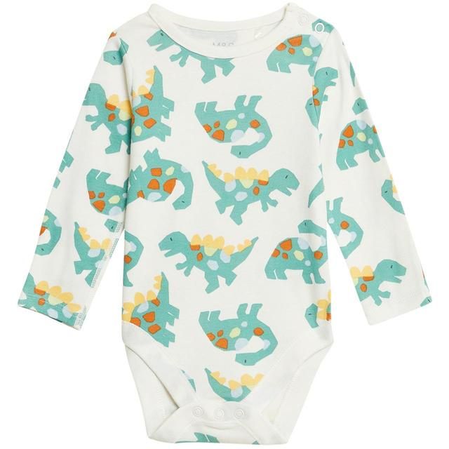 M&amp;amp;S 3 Pack Pure Cotton Dinosaur Bodysuits 0-3 Years