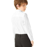 M&amp;amp;S 3pk Slim Fit Easy Iron Shirts 3-14 Years White