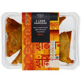 M&amp;amp;S 4 Hand Wrapped Lamb Samosas   200g