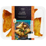 M&amp;amp;S 4 Hand Wrapped Lamb Samosas   200g