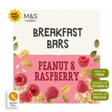 M&amp;amp;S 4 Peanut and Raspberry Breakfast Bars   4 x 38g