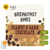 M&amp;amp;S 4 Peanut &amp;amp; Dark Chocolate Breakfast Bars   4 x 38g