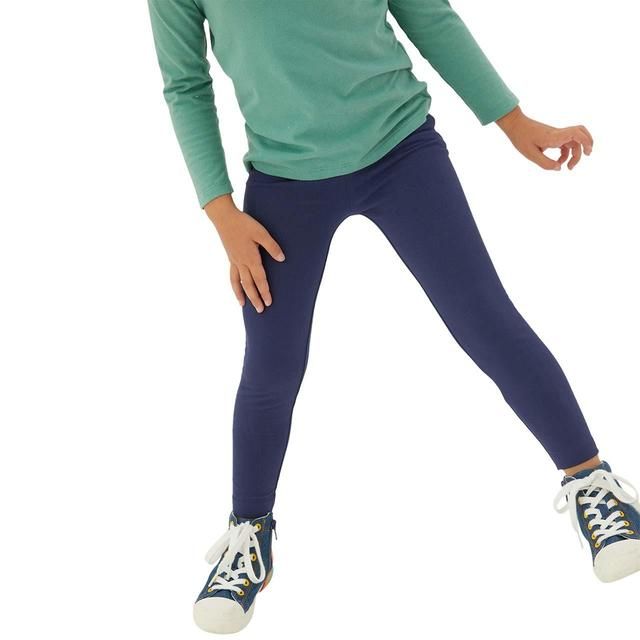M&amp;amp;S 5pk Cotton Rich Plain Legging Navy 2-7 Y