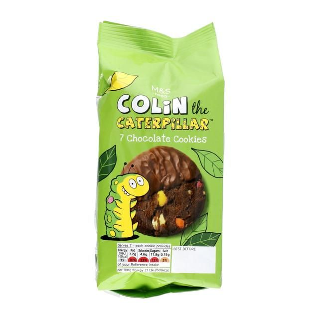 M&amp;amp;S 7 Colin the Caterpillar Chocolate Cookies   200g