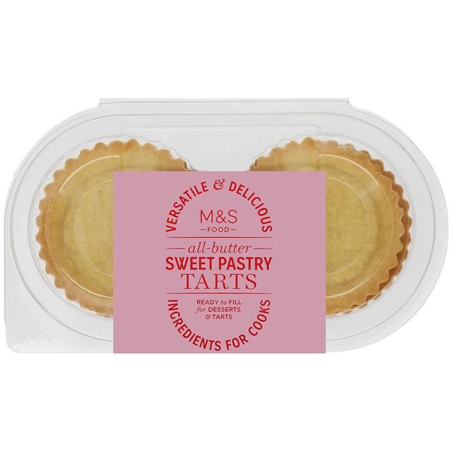 M&amp;amp;S All Butter Sweet Pastry Tartlets   144g
