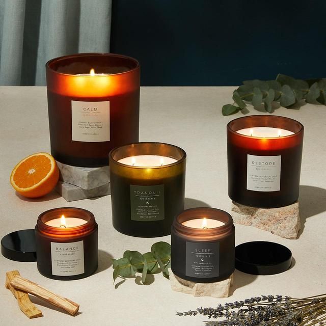 M&amp;amp;S Apothecary Restore Large 3 Wick Scented Candle