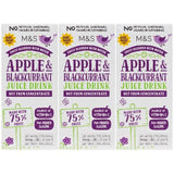 M&amp;amp;S Apple &amp;amp; Blackcurrant Juice Drink   3 x 200ml