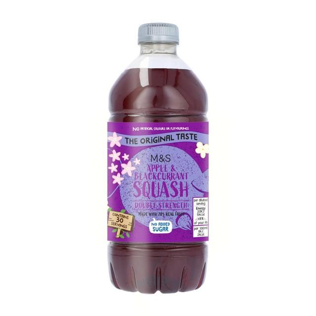 M&amp;amp;S Apple &amp;amp; Blackcurrant Squash   750ml