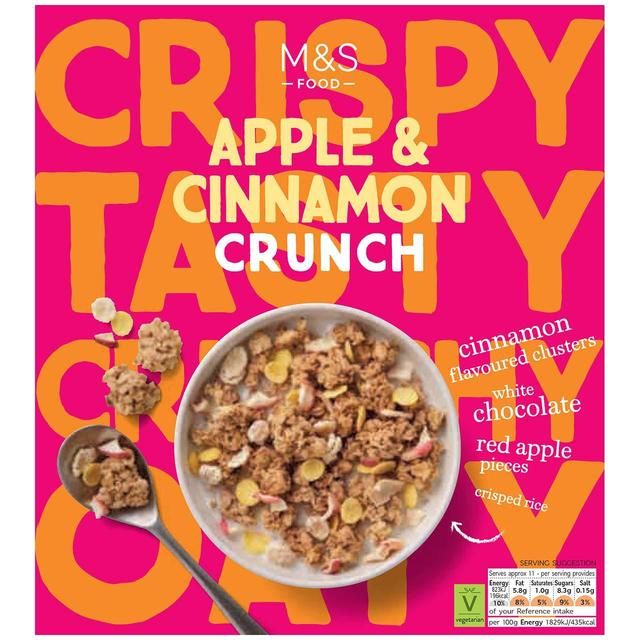 M&amp;amp;S Apple &amp;amp; Cinnamon Crunch   500g