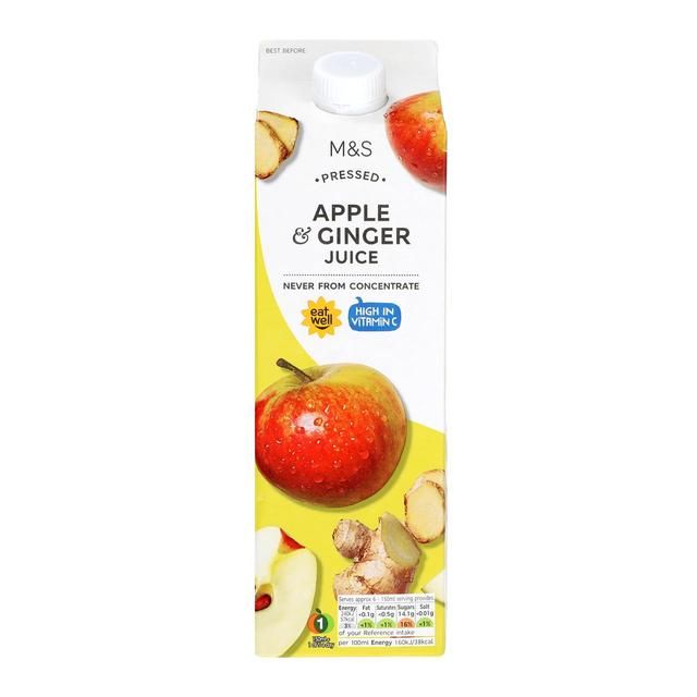 M&amp;amp;S Apple &amp;amp; Ginger Juice   1L