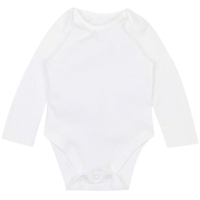 M&amp;amp;S Baby Cotton Long Sleeve Bodysuits 7 Pack White