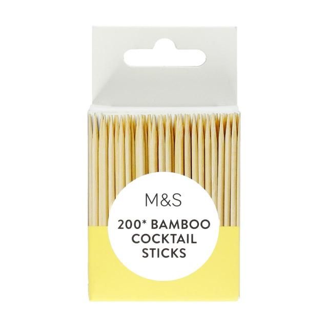 M&amp;amp;S Bamboo Cocktail Sticks   200 per pack