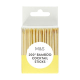 M&amp;amp;S Bamboo Cocktail Sticks   200 per pack