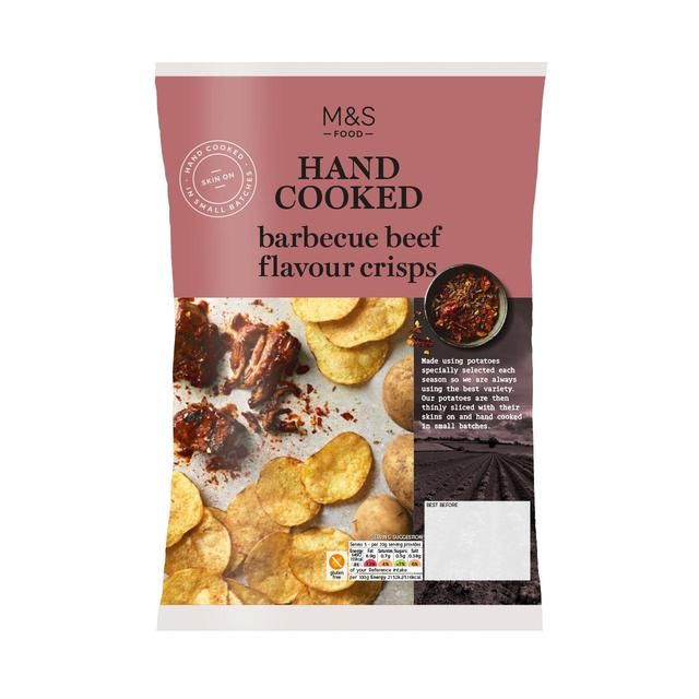 M&amp;amp;S Barbecue Beef Flavour Hand Cooked Crisps   150g