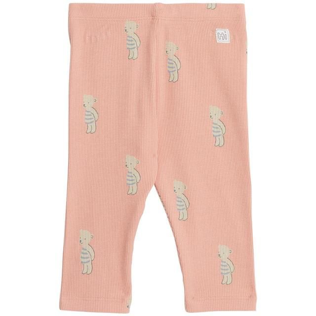 M&amp;amp;S Bear Leggings Newborn Apricot Mix