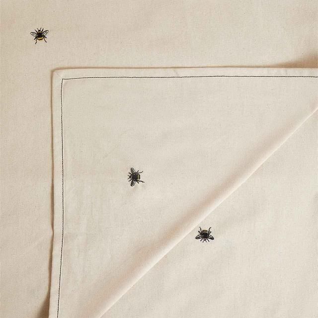 M&amp;amp;S Bee Cotton Tablecloth One Size Natural