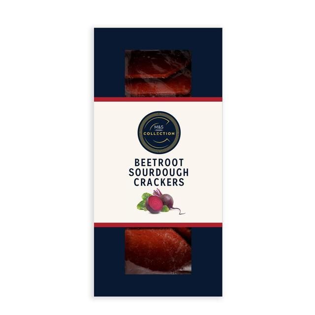 M&amp;amp;S Beetroot Sourdough Crackers   130g