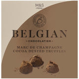 M&amp;amp;S Belgian Marc De Champagne Cocoa Dusted Truffles   260g