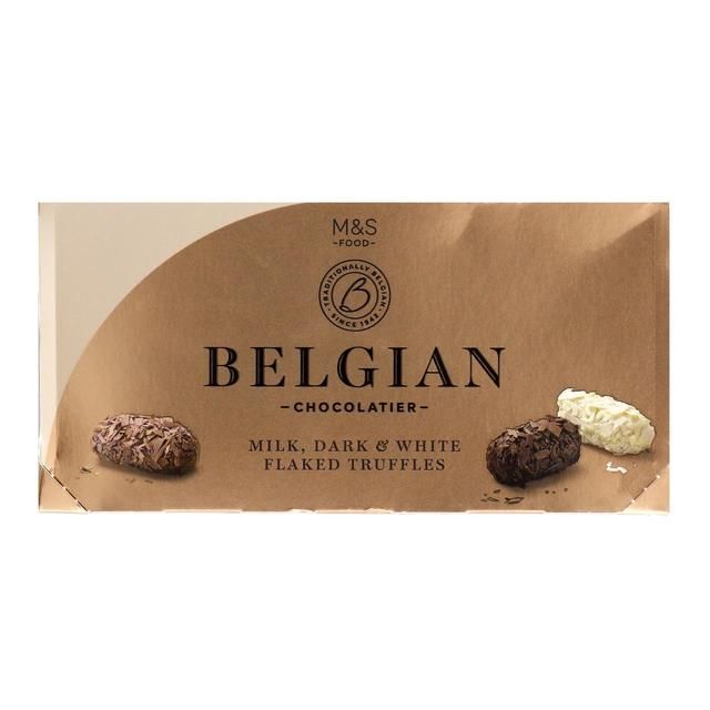 M&amp;amp;S Belgian Milk Dark &amp;amp; White Chocolate Truffles   200g