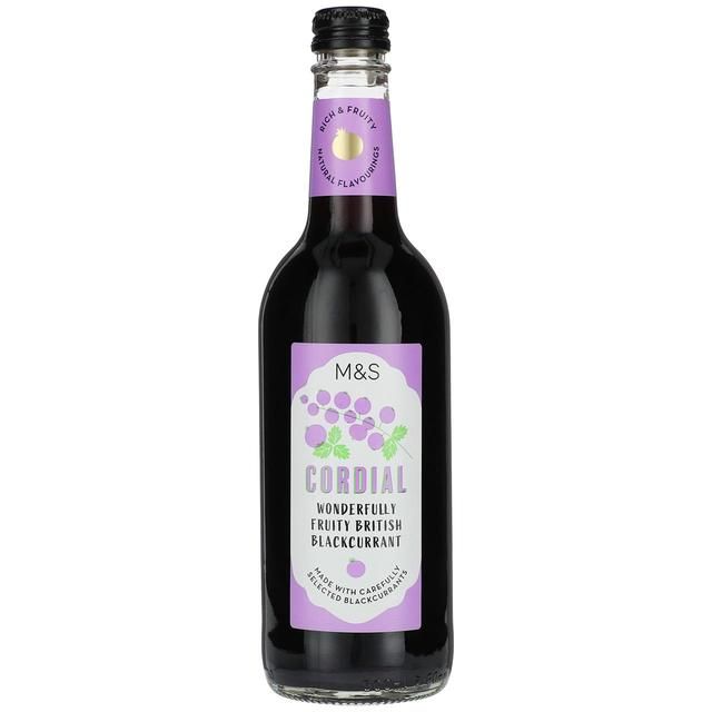 M&amp;amp;S Blackcurrant Cordial   500ml