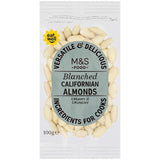 M&amp;amp;S Blanched Californian Almonds   100g